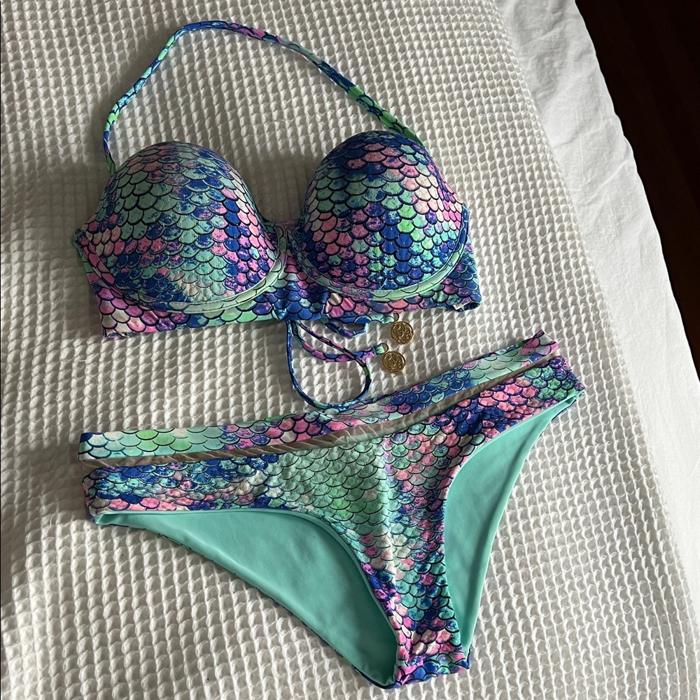Luli Fama Colorful Scales Bikini